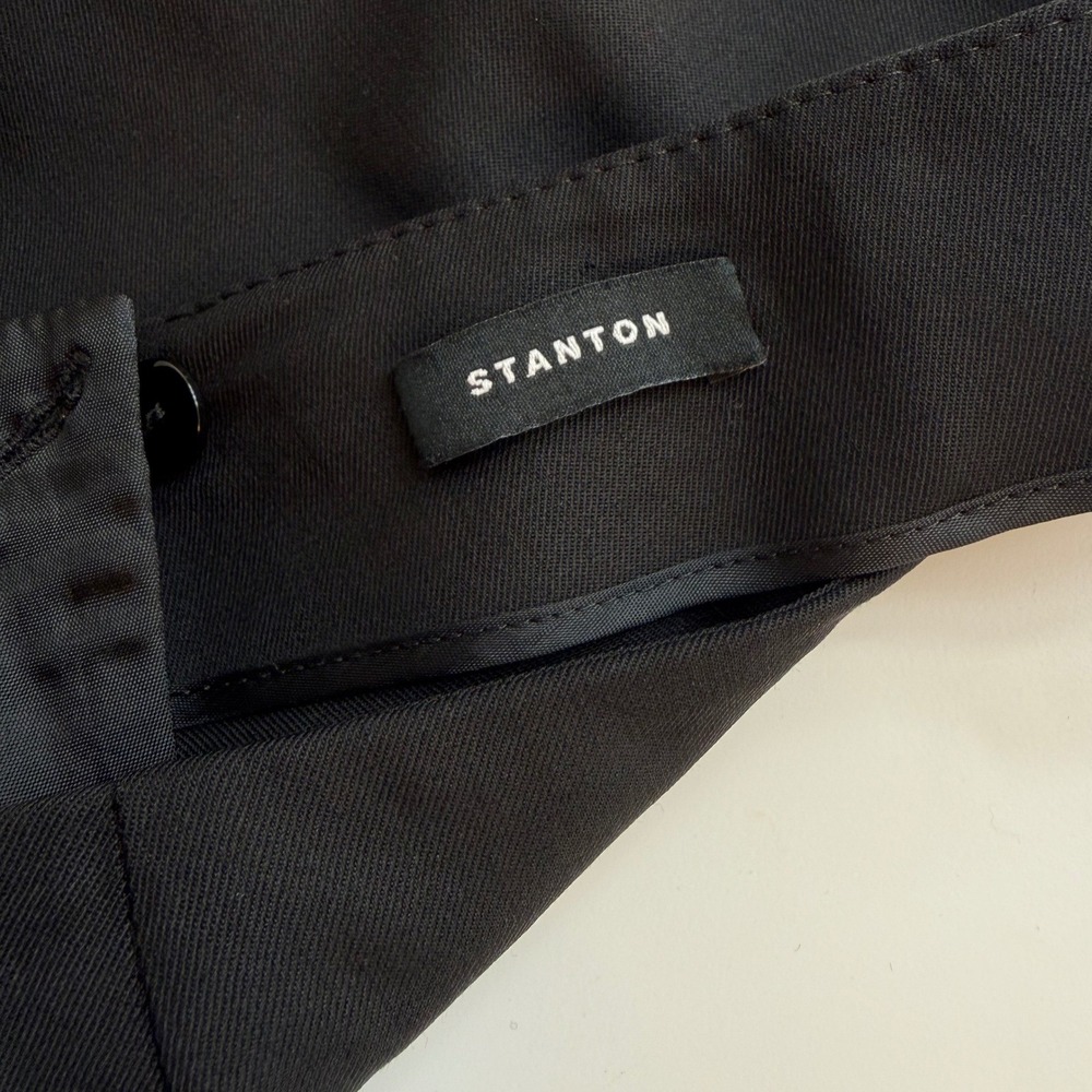 Lafayette 148 Stanton Pants Black Virgin Wool Straight Leg Quiet Luxury 10 - Picture 12 of 16